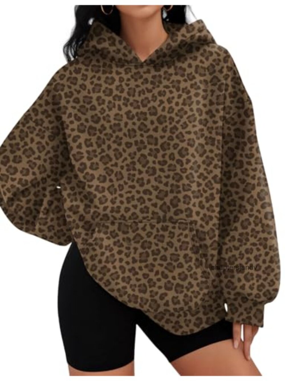 Oversized Hoodie Women Fleece Lined Pullover Sweatshirt with Pocket